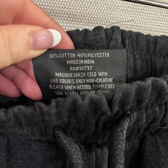 TRUE RELIGION Mens Jogger Lounge Pants Gold Foil Logo Sweatpants Gray Size Mediu - Picture 8 of 8